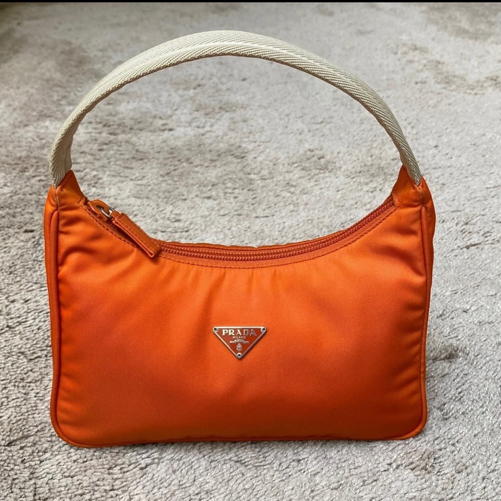 Authentic Prada Orange Hobo Bag